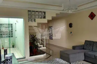 Sobrado com 4 suítes para comprar, 243m² - parque jaçatuba, santo andré/sp.