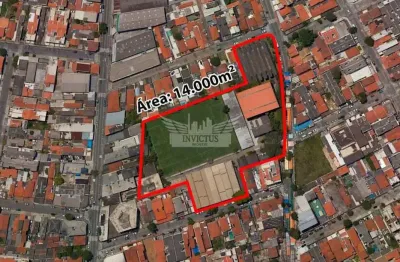 Área comercial e residencial à venda, 13.667m² - vila homero thon - santo andré/sp