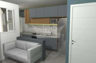 Apartamento com 2 dormitórios para comprar, 41m² - vila homero thon - santo andré/sp