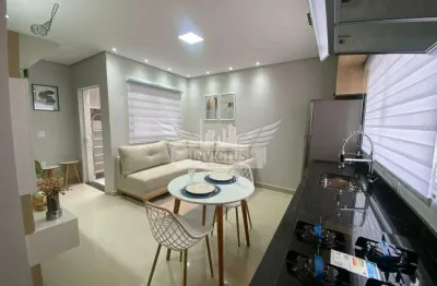 Excelente sobrado novo mobiliado com 2 suítes à venda, 90m² - jardim santo antônio, santo andré/sp.