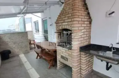 Apartamento duplex mobiliado com 3 quartos para comprar no residencial rafaela, 166m² - parque das nações, santo andré/sp.