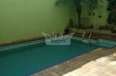 Sobrado com piscina e 3 quartos para comprar, 405m² - vila camilópolis, santo andré/sp.