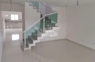 Sobrado novo com 3 suítes à venda, 214m² - vila alzira, santo andré/sp.