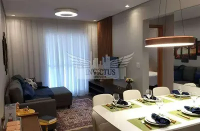 Apartamento com 2 dormitórios para comprar, 65m² - campestre, santo andré/sp.