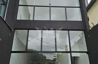 Excelente prédio comercial novo para locação, 210m² - jardim, santo andré/sp.