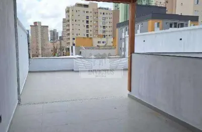 Cobertura sem condomínio nova com elevador à venda, 110m² - vila guiomar, santo andré/sp.