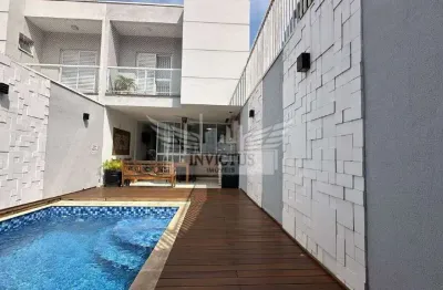 Lindo sobrado com 3 suítes e piscina à venda, 288m² - santa maria, são caetano do sul/sp.