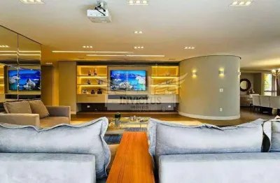 Lindo apartamento com 4 suítes no edifício gaudi à venda, 300m² - jardim, santo andré/sp.