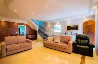 Sobrado amplo com 3 suítes para locação, 367m² - campestre, santo andré/sp.
