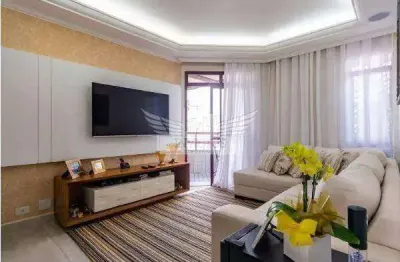 Apartamento com 3 quartos no edifício roxxane para comprar, 98m² - bairro campestre, santo andré/sp.