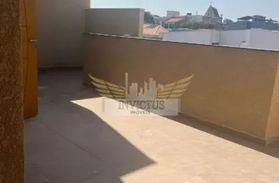 Cobertura sem condomínio com 2 quartos para comprar, 100m² - vila cecilia maria santo andré/sp.