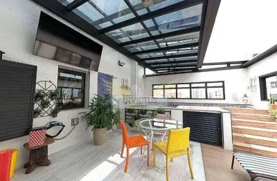 Cobertura com 2 quartos para compra, 280m² - bairro jardim, santo andré/sp.