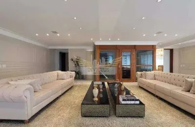 Apartamento com 4 suítes no edifício palladio para comprar, 385m² - bairro jardim, santo andré/sp.