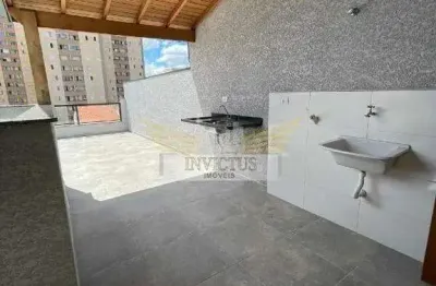Cobertura sem condomínio com 2 quartos para comprar, 94m² - vila camilópolis, santo andré/sp.