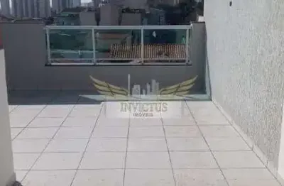 Cobertura sem condomínio nova com 2 quartos para comprar, 86m² - vila scarpelli, santo andré/sp.