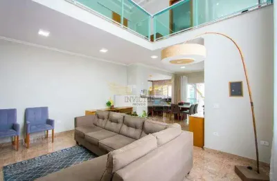 Sobrado novo com 5 suítes para comprar, 550m² - vila alzira, santo andré/sp.