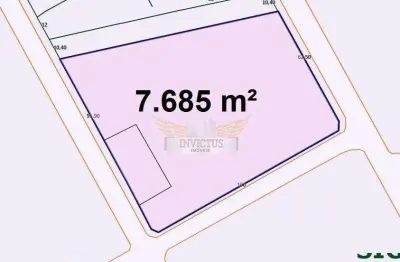 Terreno comercial/industrial de esquina para alugar, 7.685m² - campestre, santo andré/sp.
