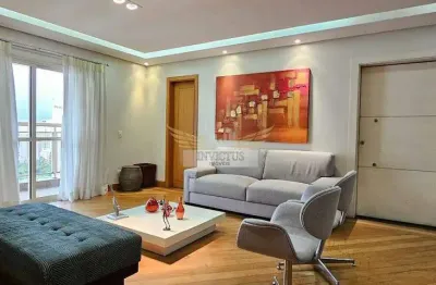 Apartamento com 3 suítes no edifício queen catherine village para comprar, 206m² - bairro jardim, santo andré/sp.