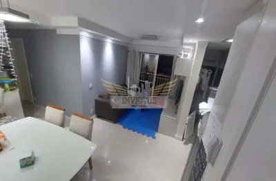 Apartamento com 2 quartos no condomínio fatto para alugar, 52m² - vila alzira, santo andré/sp.