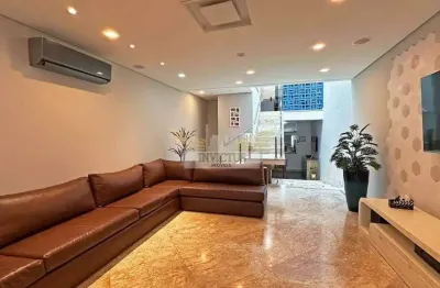 Sobrado de alto padrão com 3 suítes e espaço gourmet para comprar, 244m² - campestre, santo andré/sp.