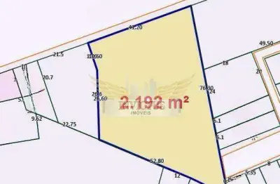 Terreno comercial/industrial para comprar, 2.192m² - casa branca, santo andré/sp.