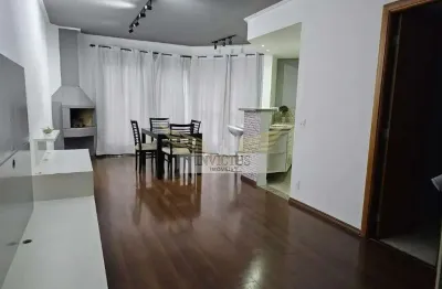 Apartamento duplex semi mobiliado no condomínio elihom para alugar, 104m² - bairro jardim, santo andré/sp.