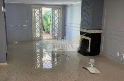 Sobrado de alto padrão em condomínio fechado com 5 quartos para locação, 389m² - jardim são caetano, são caetano do sul/sp.