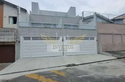 Sobrado novo com 3 quartos para comprar, 150m² - jardim do estádio, santo andré/sp.