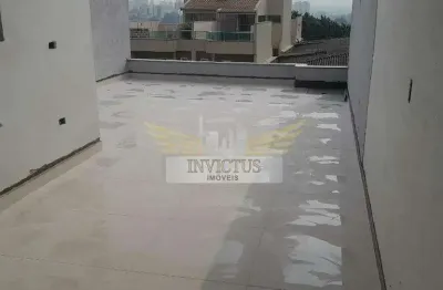 Cobertura sem condomínio com elevador e 2 quartos para comprar, 100m² - utinga, santo andré/sp.