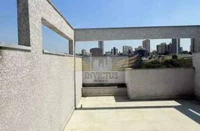 Cobertura sem condomínio com 2 quartos para comprar, 106m² - bairro jardim, santo andré/sp.