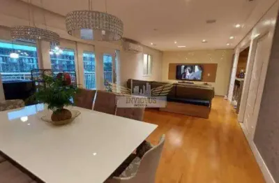 Apartamento com 3 suítes mobiliado no residencial domo home para comprar, 156m²- centro, são bernardo do campo/sp.