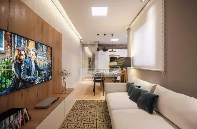 Apartamento com 2 quartos no residencial talín para comprar, 49m² - vila eldizia, santo andré/sp.