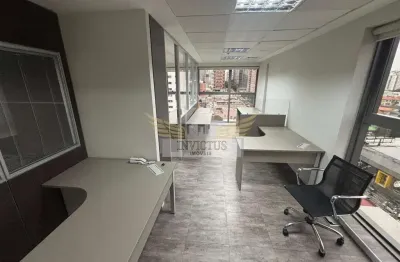 Sala no edifício comercial ateneo para alugar, 80m² - vila guiomar, santo andré/sp.
