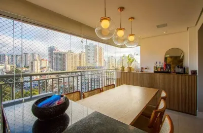 Apartamento mobiliado com 3 suítes no condomínio le quartier para comprar, 129m² - vila assunção, santo andré/sp.