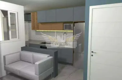 Apartamento novo com 2 quartos no residencial giuseppe martinelli para comprar, 41m² - vila homero thon, santo andré/sp.