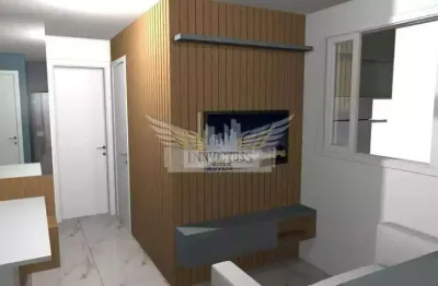 Apartamento novo com 2 quartos no residencial giuseppe martinelli para comprar, 41m² - vila homero thon, santo andré/sp.