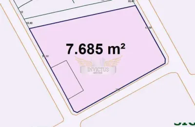 Terreno comercial/industrial de esquina para comprar, 7.685m² - campestre, santo andré/sp.