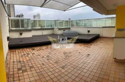 Cobertura com 3 suítes no condomínio dalga para alugar, 192m² - bairro jardim, santo andré/sp.