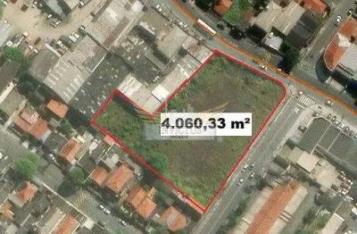 Terreno residencial/comercial de esquina para comprar, 4.060,33m² - taboão, diadema/sp.