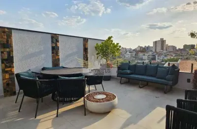 Cobertura sem condomínio porteira fechada com 3 quartos para comprar, 190m² - campestre, santo andré/sp.