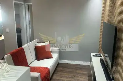 Apartamento com 2 suítes no condomínio upper jardim para alugar, 65m² - bairro jardim, santo andré/sp.