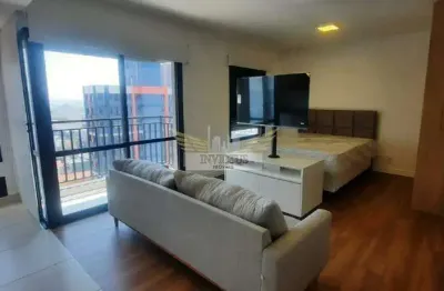 Apartamento mobiliado com 1 quarto no condomínio touchstudio para alugar, 43m² - bairro campestre, santo andré/sp.