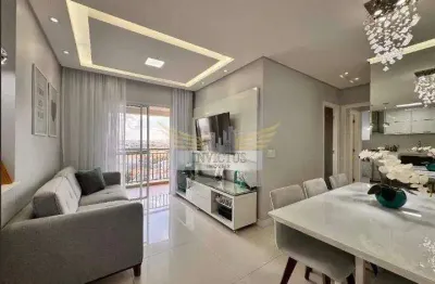 Apartamento com 2 quartos no condomínio club view para comprar, 66m² - vila américa, santo andré/sp.