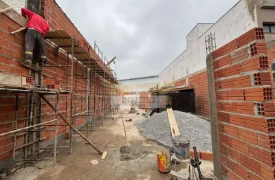 Galpão comercial em fase de construção para alugar, 400m² - bairro prosperidade, são caetano do sul/sp.