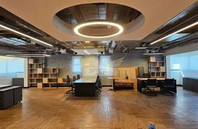 Laje comercial mobiliada no edifício serafina corporate à venda, 246m² - bairro jardim, santo andré/sp.