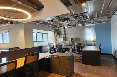 Laje comercial mobiliado no edifício serafina corporate à venda, 246m² - bairro jardim, santo andré/sp.