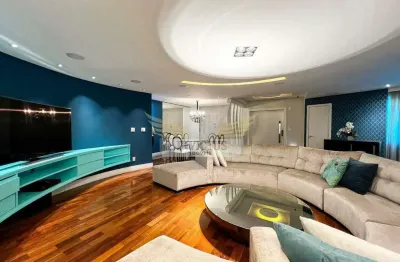 Apartamento mobiliado com 4 dormitórios no residencial toulouse lautrec para comprar, 216m² - vila bastos, santo andré/sp.