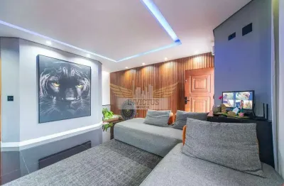 Sobrado mobiliado com 3 quartos para alugar, 148m² - vila guaraciaba, santo andré/sp.