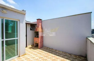 Cobertura sem condomínio com 2 quartos para alugar, 57m² - vila lutécia, santo andré/sp.