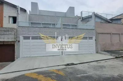 Sobrado novo com 3 quartos para alugar, 150m² - jardim do estádio, santo andré/sp.